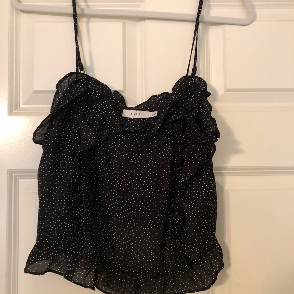Black & white crop top